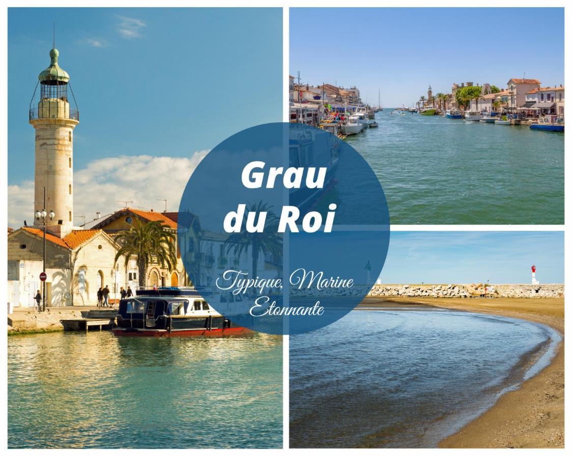 Reves Ensables * Clim * Proche Mer * Terrasse * Port Camargue Ле-Гро-дю-Руа Экстерьер фото